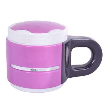 Andoutdoor AND429 İçi Çelik Dışı Plastik Kupa Mug 350ml-PEMBE