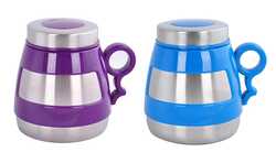 Andoutdoor - Andoutdoor AND431 İçi Dışı Çelik Plastik Desenli Kupa Mug-STD