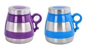 Andoutdoor AND431 İçi Dışı Çelik Plastik Desenli Kupa Mug-STD - 1
