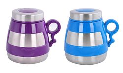 Andoutdoor - Andoutdoor AND431 İçi Dışı Çelik Plastik Desenli Kupa Mug-STD