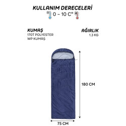 AndOutdoor NewCebu Uyku Tulumu-LACİVERT - 5