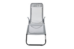 Andoutdoor Tumbona Katlanır Şezlong-GRİ - 3