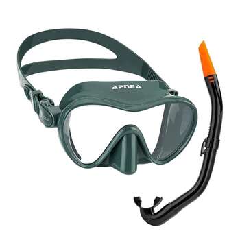 Apnea Royal Green Maske Şnorkel Set-YEŞİL