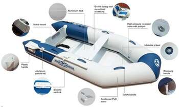 Aqua Marina Deluxe Sports Boat 2.5M With Slat Deck Floor