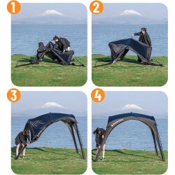BlackDog Instant Pavilion Gazebo 300x300x215cm Siyah - 2