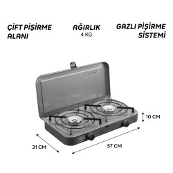 Cadac 2-Cook 2 Classic Stove Mangal - 4
