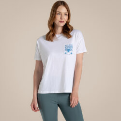 Craghoppers Bistort SS Kadın T-Shirt-BEYAZ - 3