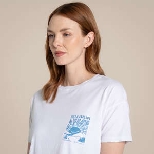 Craghoppers Bistort SS Kadın T-Shirt-BEYAZ - 5