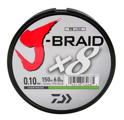 Daiwa - Daiwa J-Braid 8B Chartreuse 150mt 0,10mm Olta Misinası