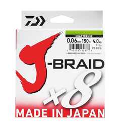 Daiwa - Daiwa JBraid 8B 150M 0,18 Chartreuse Örgü İp Olta Misinası
