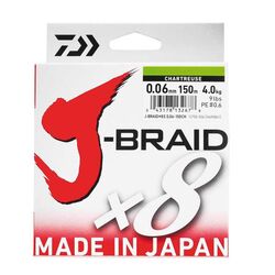 Daiwa - Daiwa JBraid 8B 150M 0,18 Chartreuse Örgü İp Olta Misinası