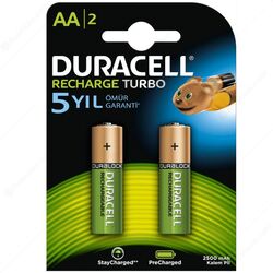 Duracell - Duracell AA 1.2V 2500mah Şarjlı Kalem Pil