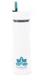Eco Vessel - Eco Vessel Aqua Vessel Insulated Filtre Bottle Termos 0.50 Litre-BEYAZ