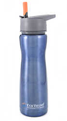 Eco Vessel - Eco Vessel Aqua Vessel Insulated Filtre Bottle Termos 0.50 Litre-MAVİ
