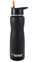 Eco Vessel - Eco Vessel Aqua Vessel Insulated Filtre Bottle Termos 0.75 Litre-SİYAH