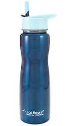 Eco Vessel - Eco Vessel Aqua Vessel Insulated Filtre Bottle Termos 0.75 Litre-TURKUAZ