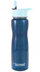 Eco Vessel - Eco Vessel Aqua Vessel Insulated Filtre Bottle Termos 0.75 Litre-TURKUAZ