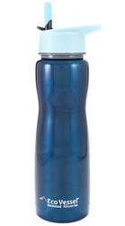 Eco Vessel - Eco Vessel Aqua Vessel Insulated Filtre Bottle Termos 0.75 Litre-TURKUAZ