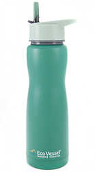 Eco Vessel - Eco Vessel Aqua Vessel Insulated Filtre Bottle Termos 0.75 Litre-YEŞİL
