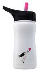 Eco Vessel - Eco Vessel Frost Kids Insulated Bottle With Straw Termos 0.40 Litre-SİYAH (1)