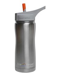 Eco Vessel - Eco Vessel Summit Insulated Steel Straw Bottle Termos 0.50 Litre-GRİ