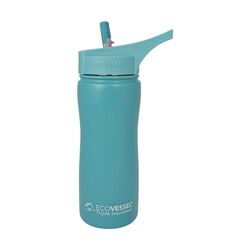 Eco Vessel - Eco Vessel Summit Insulated Steel Straw Bottle Termos 0.50 Litre-YEŞİL