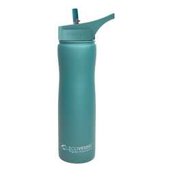 Eco Vessel - Eco Vessel Summit Insulated Steel Straw Bottle Termos 0.75 Litre-YEŞİL (1)