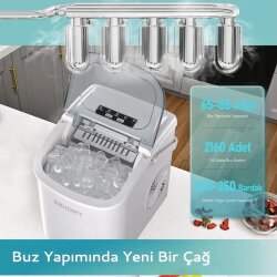 Euhomy Bullet Kapsül Buz Makinesi-GRİ - Euhomy (1)