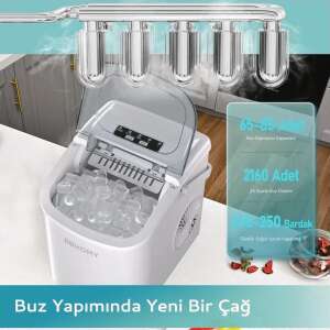 Euhomy Bullet Kapsül Buz Makinesi-GRİ - 2