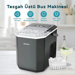 Euhomy Bullet Kapsül Buz Makinesi-SİYAH - 5