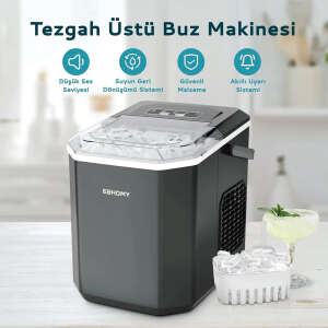 Euhomy Bullet Kapsül Buz Makinesi-SİYAH - 5
