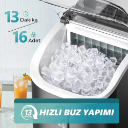 Euhomy Kristal Küp Buz Makinesi IM005-CBL-SİYAH - Euhomy (1)