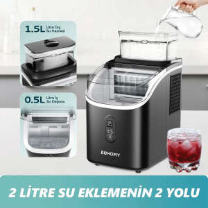 Euhomy Kristal Küp Buz Makinesi IM005-CBL-SİYAH - 4