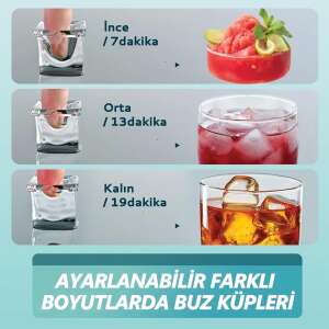 Euhomy Kristal Küp Buz Makinesi IM005-CBL-SİYAH - 7