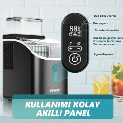 Euhomy Kristal Küp Buz Makinesi IM005-CBL-SİYAH - 8