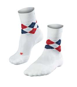 Falke GO2 Argyle Çorap-BEYAZ - 1