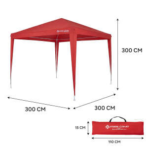 FreeCamp Almeria AND1029 300x300cm Polyester Tente-KIRMIZI - 3