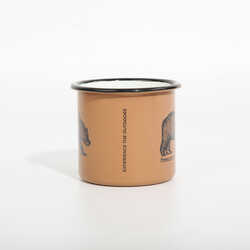 FreeCamp Campers Emaye Mug 350ml-BEJ - Thumbnail