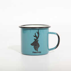 FreeCamp - FreeCamp Campers Emaye Mug 350ml-MAVİ