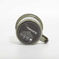 FreeCamp Campers Emaye Mug 350ml-YEŞİL - Thumbnail