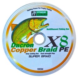 FreeCamp Copper 8 Braid 100m 0.28mm Olta Misinası - FreeCamp