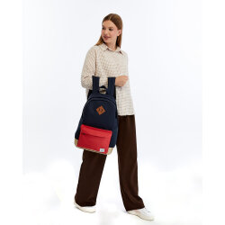 FreeCamp DayPack Limited Sırt Çantası-LACİVERT-KIRMIZI - 5