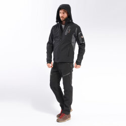 FreeCamp Eagle Softshell Ceket-SİYAH - 4