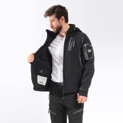 FreeCamp Eagle Softshell Ceket-SİYAH - 3