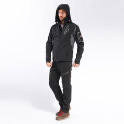 FreeCamp Eagle Softshell Ceket-SİYAH - Thumbnail