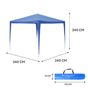 FreeCamp Girona AND1026 240x240cm Pe Tente-MAVİ - 4