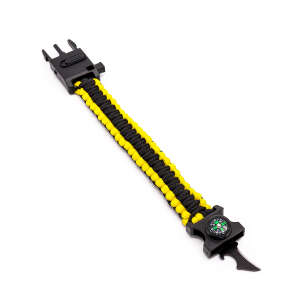 FreeCamp Halti Pusulalı Paracord-SARI-SİYAH - 1