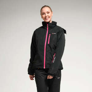 FreeCamp Kadın Kayak Montu-SİYAH-PEMBE - 1