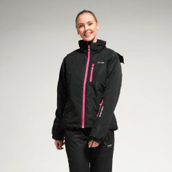 FreeCamp Kadın Kayak Montu-SİYAH-PEMBE - FreeCamp