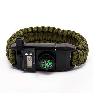 FreeCamp Kata Saat Göstergeli Paracord-SARI-SİYAH